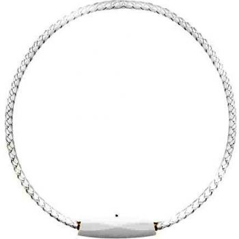 White Airvida M1 with Titanium Necklace and Collar Clip