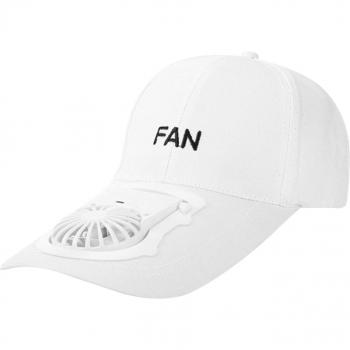 Tragbare Baseballkappe mit USB-Lüfter und Sonnenschutz, 3 Geschwindigkeiten