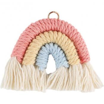Bracelet‑Porte‑Clés Gland Arc‑En‑Ciel – Savoir‑Faire Coton