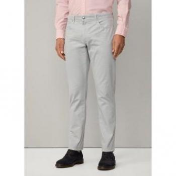 Men’s Hackett Core Trinity 5‑Pocket Pale Grey Pant, Size 32