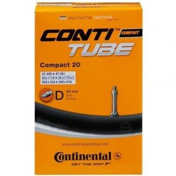 Continental Compact 20 D40 Cámara de Aire 32/47-406/451 para Bici