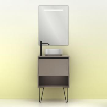 Meuble de salle de bain moderne YOKO TOP 60 cm