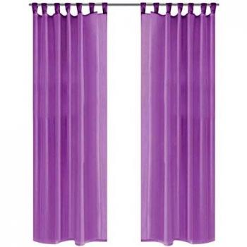 Sonata Lilac Voile Drapes 2 pcs 140x245 cm