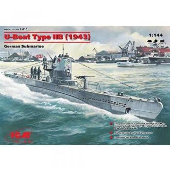 Nave da Guerra ICM S.010 U-Boat IIB (Scala 1:144)