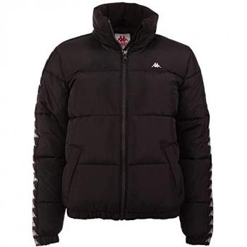 Steppjacke KAPPA Damen Schwarz – elegante Jacquard‑Aremlband‑Variante