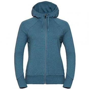 Odlo Damen Hoodies Alma Naturals – Aegean Blue Melange – XXL Größe