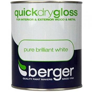 Berger Quick Dry Gloss Pure Brilliant White 750ml