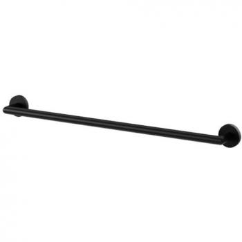 Matt Black 600 mm Colore Orbit Towel Rail – Wall‑Attached Single Unit