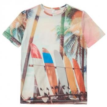 S.Oliver RED LABEL Jungen T-Shirt mit Allover-Print Größe M
