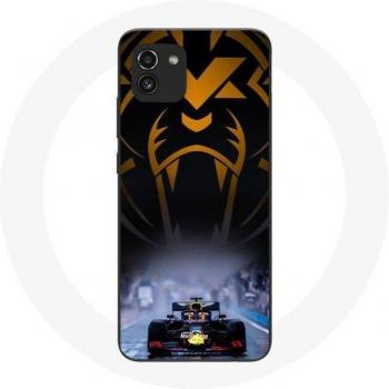 Coque Samsung Galaxy A03 – Formule 1 – Sebastian Vettel – Pilote Automobile F1 – Noir Maniacase
