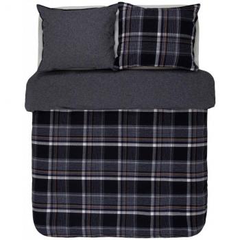 Marc O Polo Luxus-Flanell-Wendebett 155x220 + Kissenbezug 80x80
