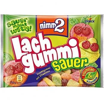 Nimm2 saure Fruchtgummi mit Vitaminen, sauer macht lustig 15x250g