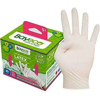 Guantes de látex ambidiestros Bayeco