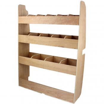 Estantería de Madera Contrachapada para Furgoneta Ford Transit 102cm x 30cm x 136cm