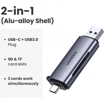 UGREEN USB-C TF Card Reader for Memory Cards