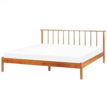 Somier Cama Beliani Barret 180x200 Cabecero Listones