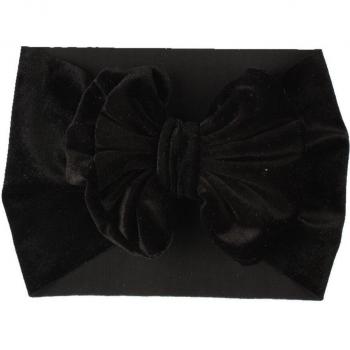 Turbante en velours pour nouveau-né