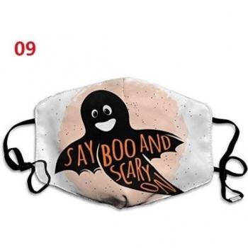 Adult Floral Print Halloween Windproof Cotton Mask