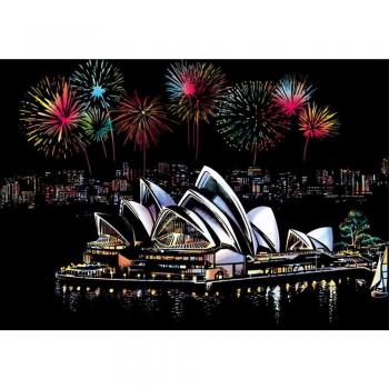 Famous Buildings Scratch Art Paper