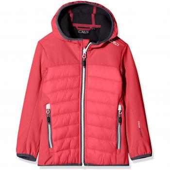 Veste CMP pour fille, Softshell hybride, Corail, taille 110
