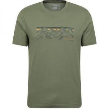 Camiseta de Montaña para Hombre XS Caqui/Verde