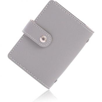 Portefeuille portable en cuir synthétique – 26 slots