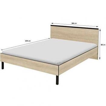 Lit Gami Jakarta 2 Personnes en Panneaux de Particules 160 x 200