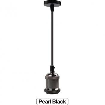 Retro Vintage Pendant Base – Simple Hanging Industrial Lamp Fixture (E27, 110V/220V)