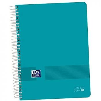 Bloc Oxford School Europeanbook 8 Live&Go micro tapa PP A4+ 160 hojas cuadrícula 5x5 90g surtido