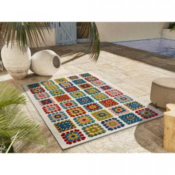 Tapis d'extérieur Mila 28 avec motif géométrique 80x150 cm