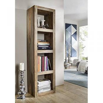 Standwürfel-Design aus Sheesham – 48 × 35 × 174 cm