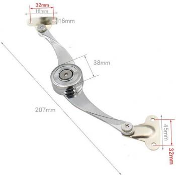 Fixation de charnière de porte d’armoire, alliage zinc, option polissage adaptable