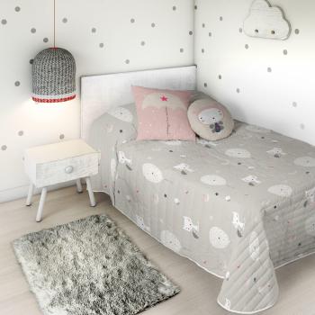 Trapunta 100% Cotone Haciendo El Indio Gatti e Palloni 105 cm (200 x 260 cm)