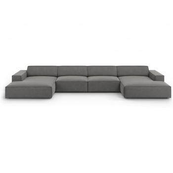 Micadoni Lounge-Ecksofa Jodie, Panorama 6-Sitzer