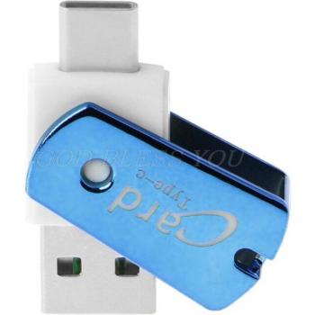 Lecteur de cartes Micro SD TF USB 3.1 Type C pour ordinateurs et téléphones
