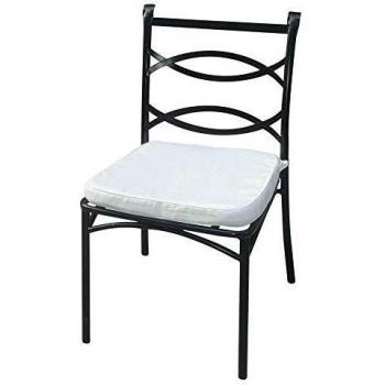 Sedia da giardino Liberty con cuscino bianco