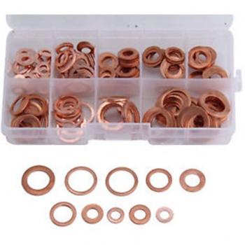 Kit de joints d'étanchéité en cuivre pour cylindre à air, 200 pièces