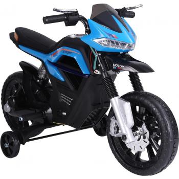 HOMCOM Moto Eléctrica para Niños 3+ años Moto de Juguete Infantil Batería 6V con Luces y Música 105x52.3x62.3cm