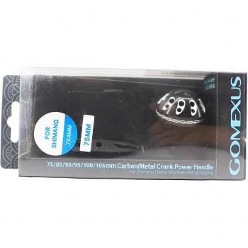 Gomexus LCS75A38BKSR Esca con Maniglia in Alluminio Nero 75 mm