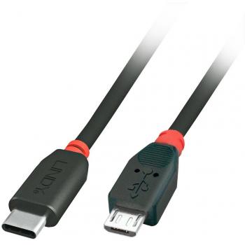 1 m Premium USB‑C‑zu‑Micro‑B Verbindungskabel (LINDY 41891)