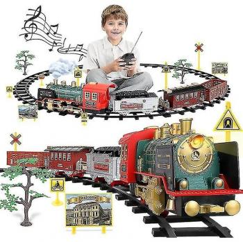 Tren de Juguete Eléctrico Navideño con Motor a Vapor