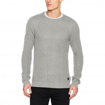 Suéter de Hombre JACK & JONES Jorpannel, Gris (Light Grey Melange)