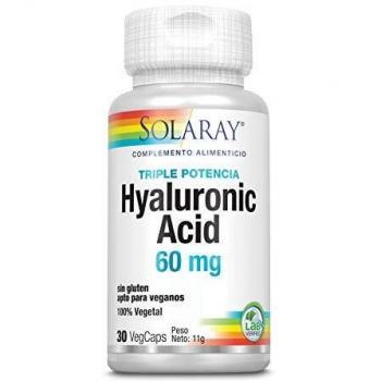 Cápsulas de Ácido Hialurónico Solaray 60mg | 30 unidades