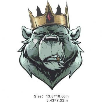 Lion Crown Heat Transfer Patches