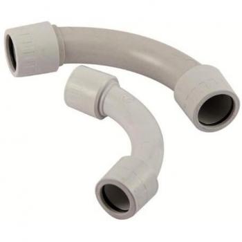 Gomito stagno 90° per tubo rigido elettrico IP65 16 mm