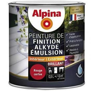 Peinture Multisupports Alkyde Rouge Cerise 0,5L