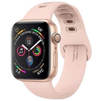 SiliconeFit‑Armband von Spigen für Apple Watch in Roségold (Series 6/SE/5)
