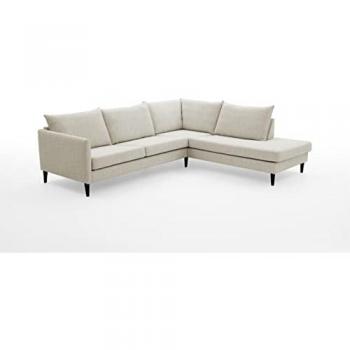 Ecksofa ATLANTIC HOME COLLECTION Rekvik L-Form, beige (creme), B:258cm H:79cm