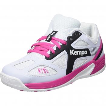 Kempa Unisex Junior Handballschuhe für Kids – Größe 29 EU, Farboptionen: Weiß/Blanc, Noir/Schatten, Rose/Fuchsien