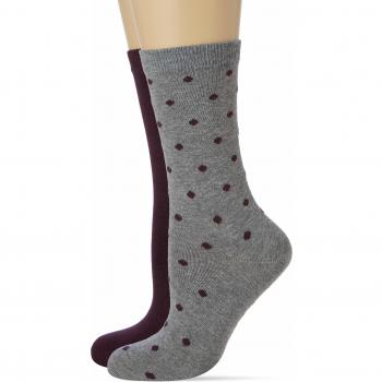 Dark Prune und Dots Living Crafts Socken